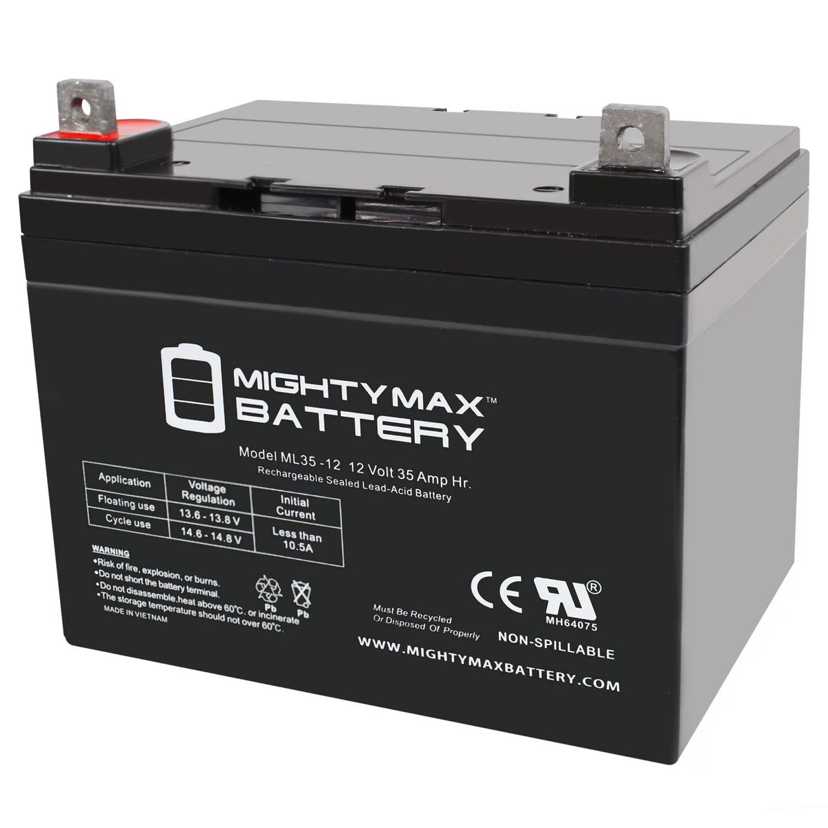 12V 35AH SLA Replacement Battery E173