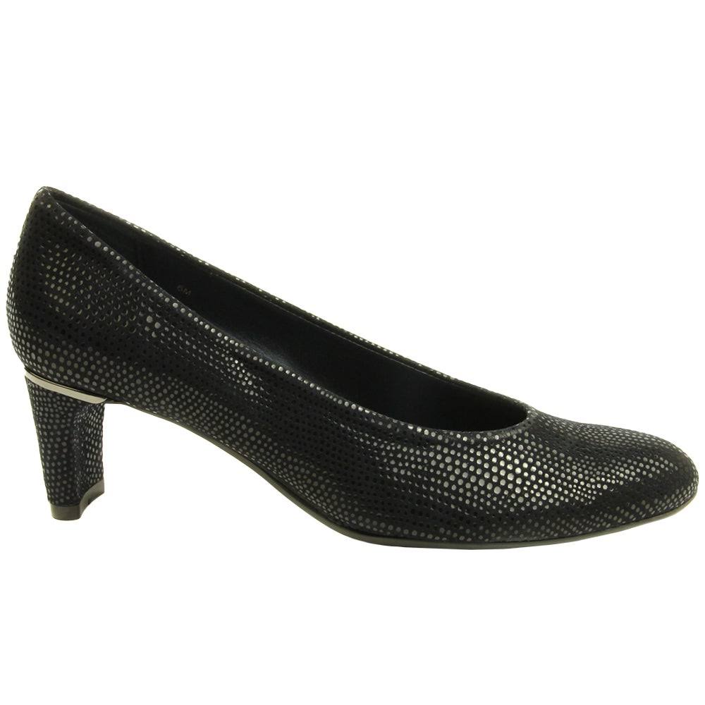 Navy Print Shoes D28035