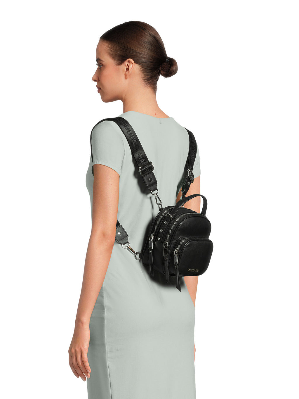 Mini Convertible Backpack, Black S887