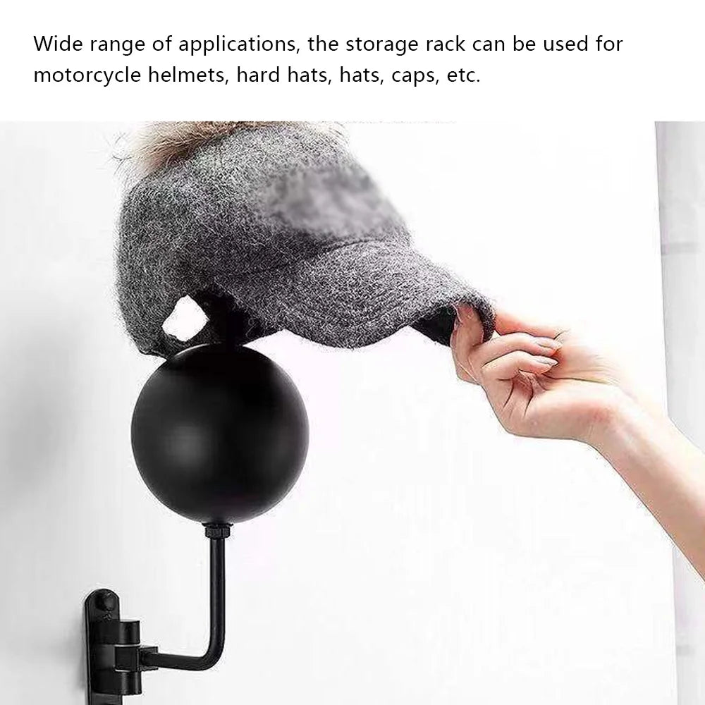Metal Wall-Mount Helmet Holder Display Stand J915523