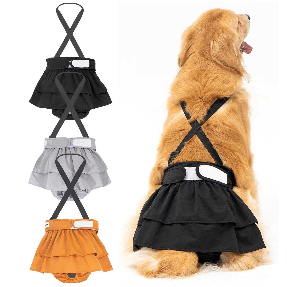 Washable Reusable Female Dog Diaper 3 Pack V9166