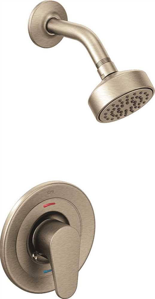Single-Handle Shower Trim Kit with Water-Saving Showerhead 1.75 GPM Brushed Nickel W483968