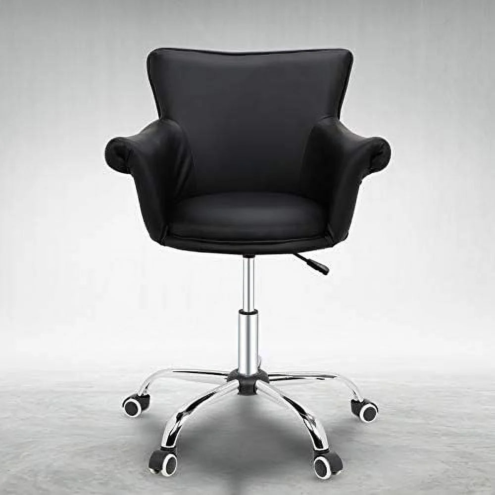 Black Adjustable Height 360° Swivel Vanity Chair F220