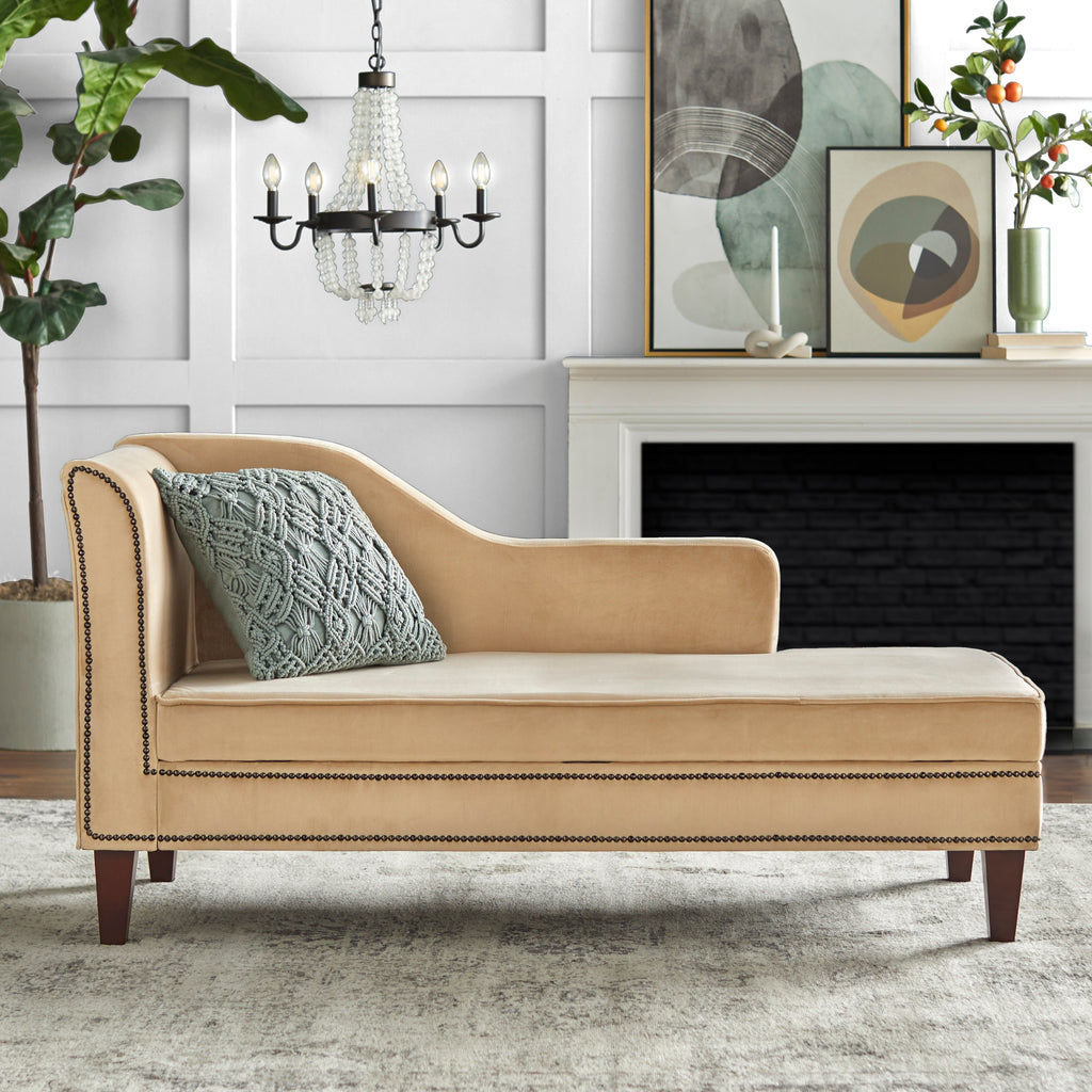Light Grey Storage Chaise F29732