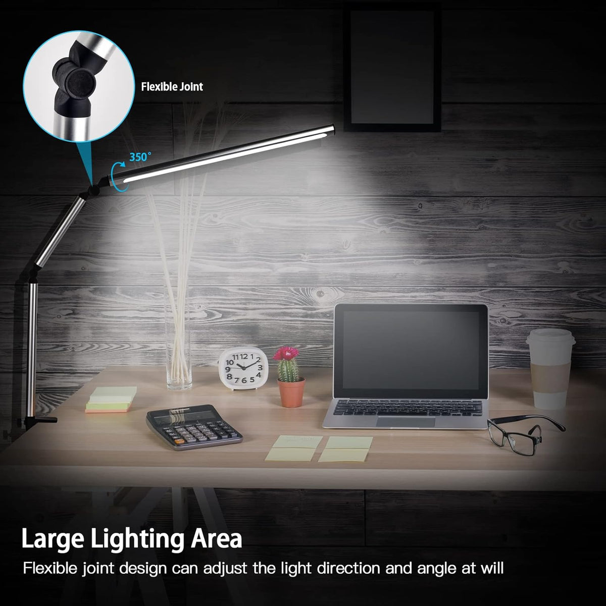 LED Desk Lamp with Clamp and Remote L505