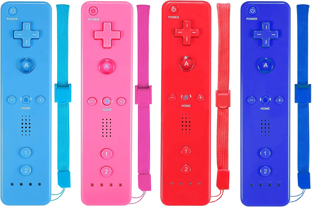 4 Pack Wireless Classic Controller with Silicone Case and Wrist Strap O403093
