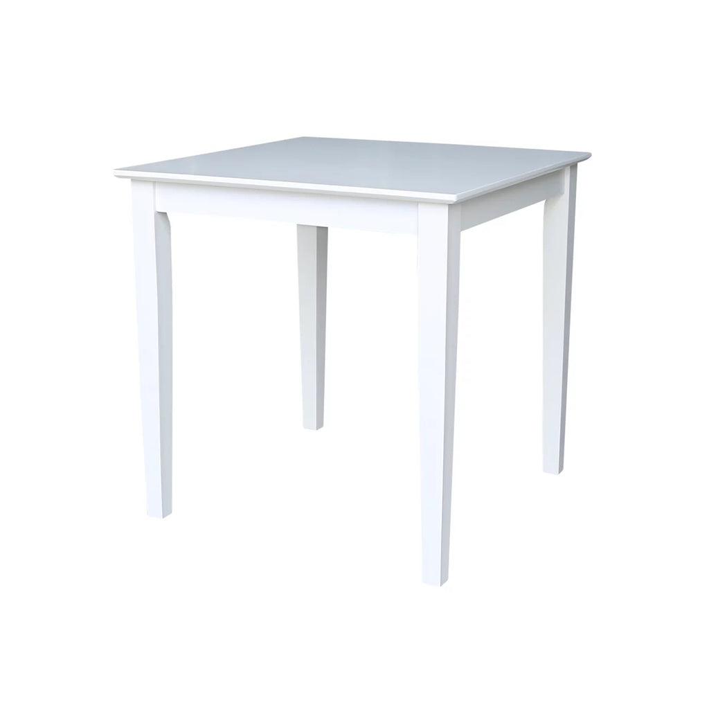Solid Wood White 3 Piece Dining Table Set with 2 Chairs A268210