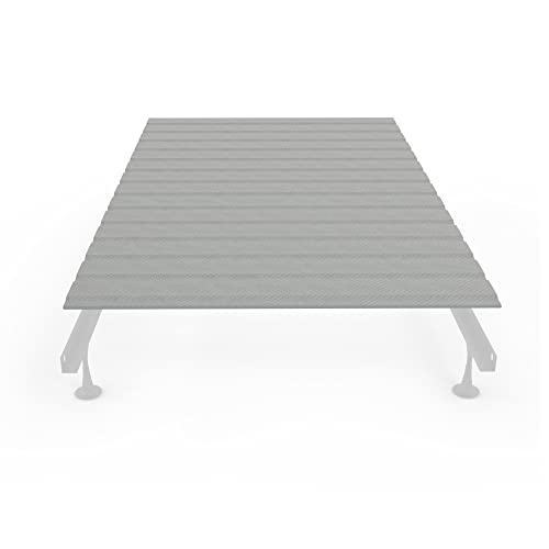 0.75-Inch Heavy Duty Vertical Wooden Bunkie Board/Bed Slats with Cover, Twin XL, Grey K4289