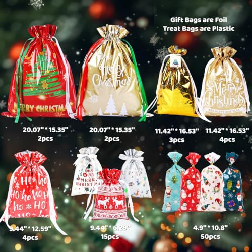 80PCS Christmas Gift Bags Set G25896