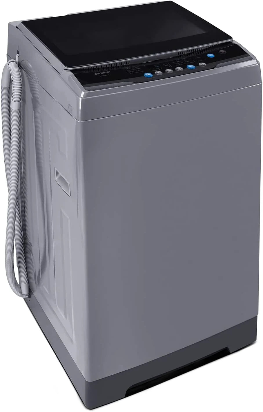 1.6 Cu.ft Portable Washing Machine, 11lbs Capacity Fully Automatic Compact Washer with Wheels, Magnetic Gray D102373