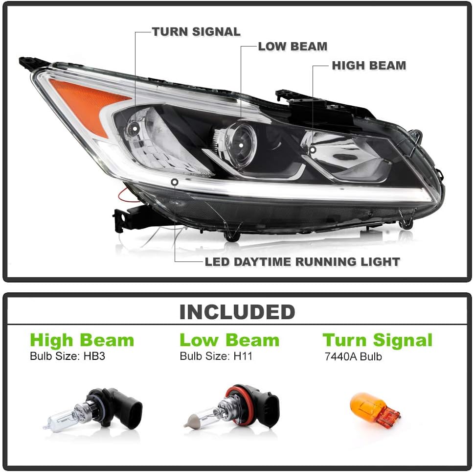Projector Headlight Assembly Passenger Side V920