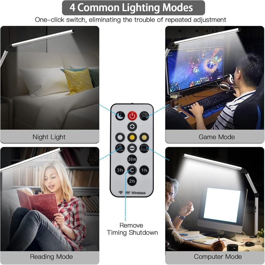 LED Desk Lamp with Clamp and Remote L505
