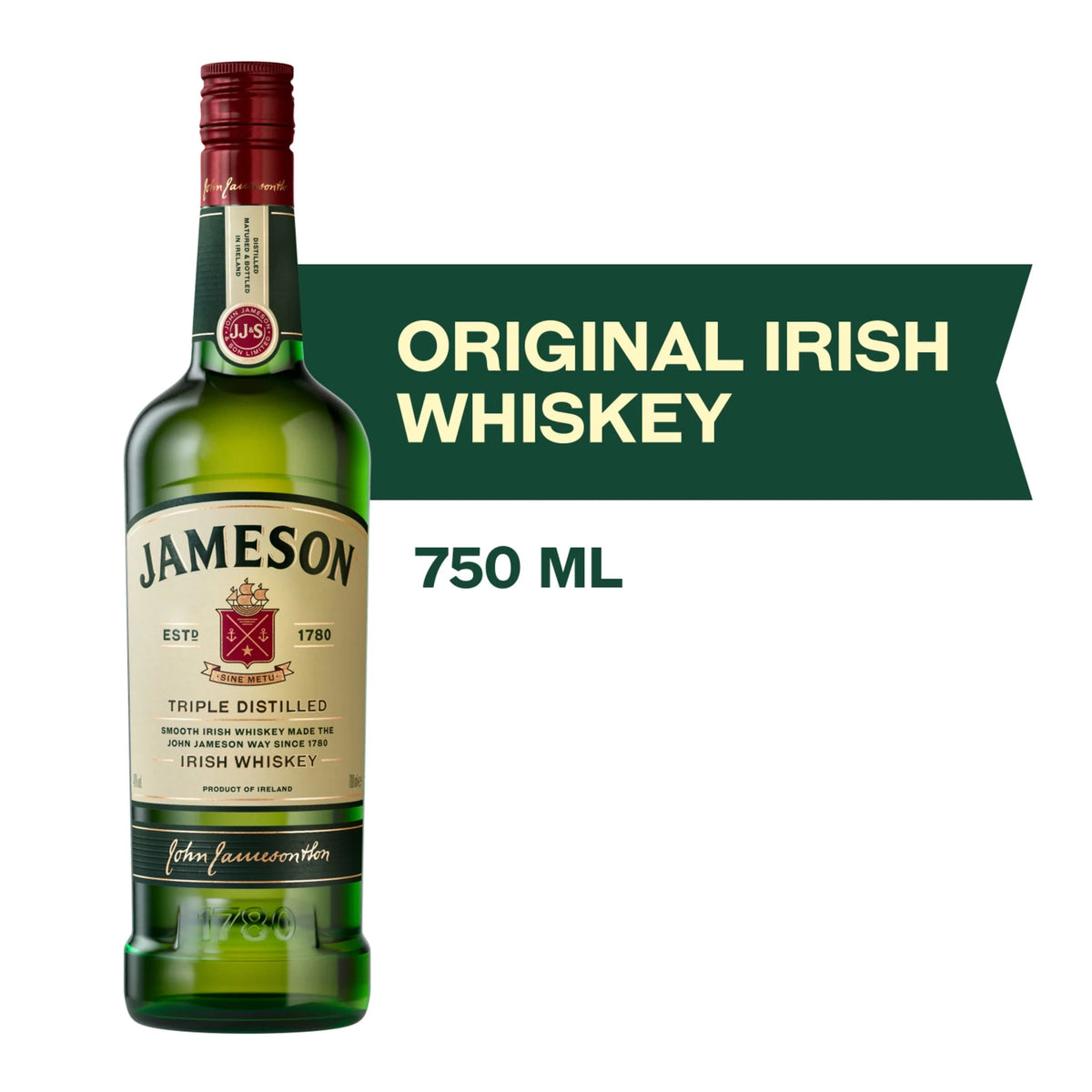 Irish Whiskey, 750 ml Bottle, 80 Proof Y400