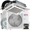 12,000 BTU Ceiling Cassette Mini Split AC/Heating System with Heat Pump B227