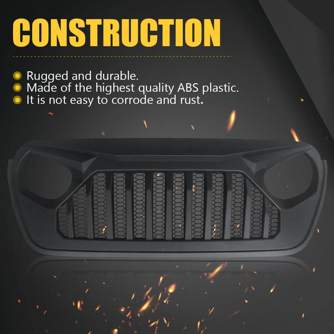 Matte Black Front Grill Cover X69029