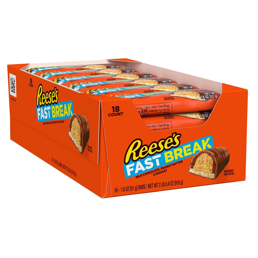 Peanut Butter Nougat Candy Bars 1.8 oz 18 Count H653