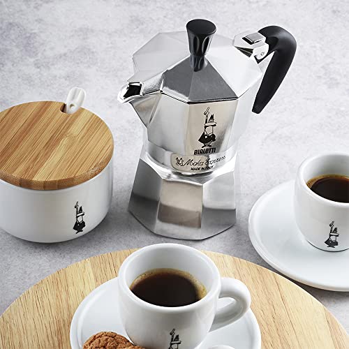 4 Tassen 0.19 liters Silver Espresso Maker V1052
