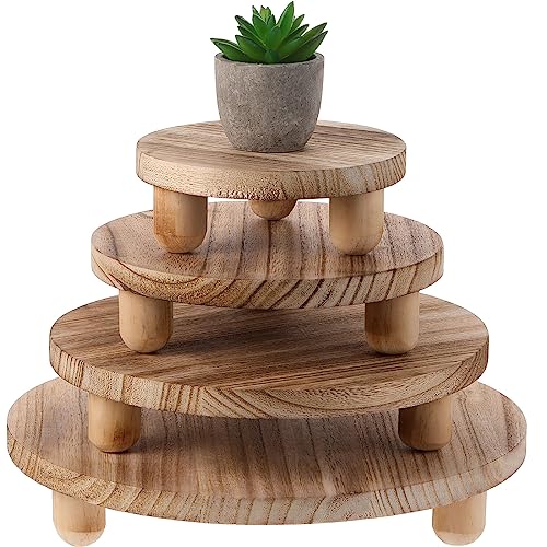 4 Pack Wooden Plant Stool Display Stand C666802