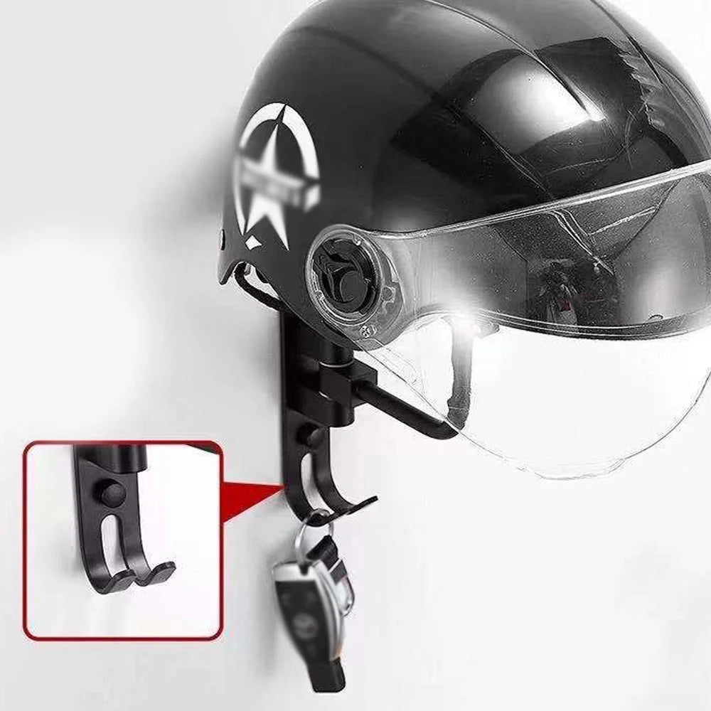 Metal Wall-Mount Helmet Holder Display Stand J915523