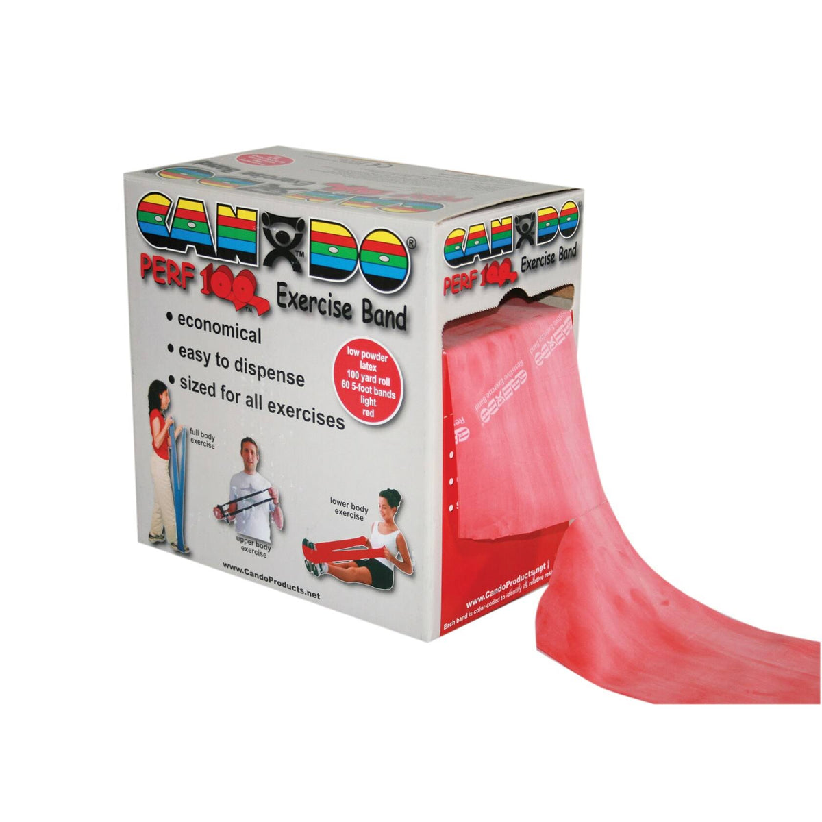 Yellow X-Light Powder Exercise Band 100 Yard Roll M432