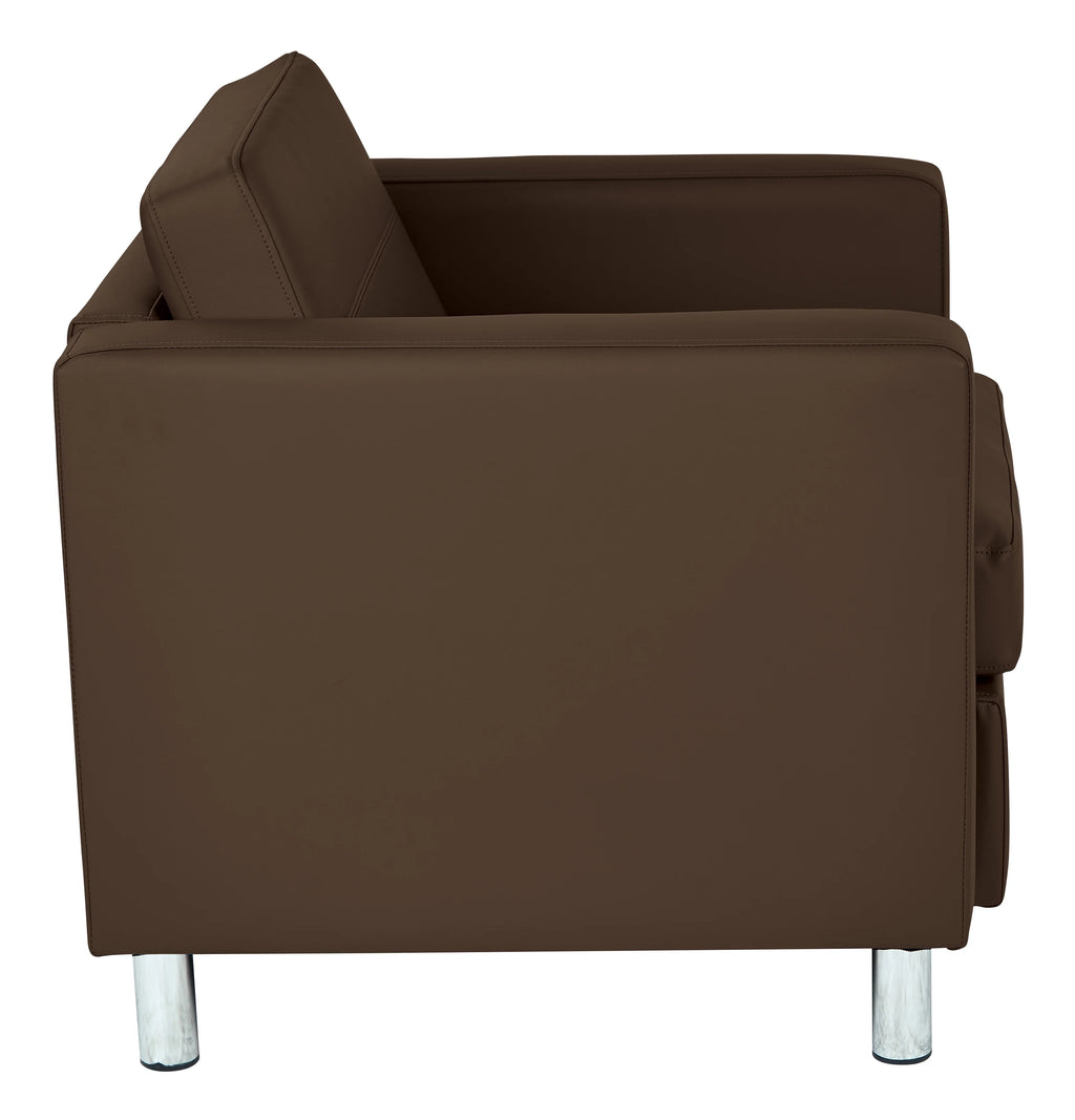 Java Brown Vinyl Armchair O24258