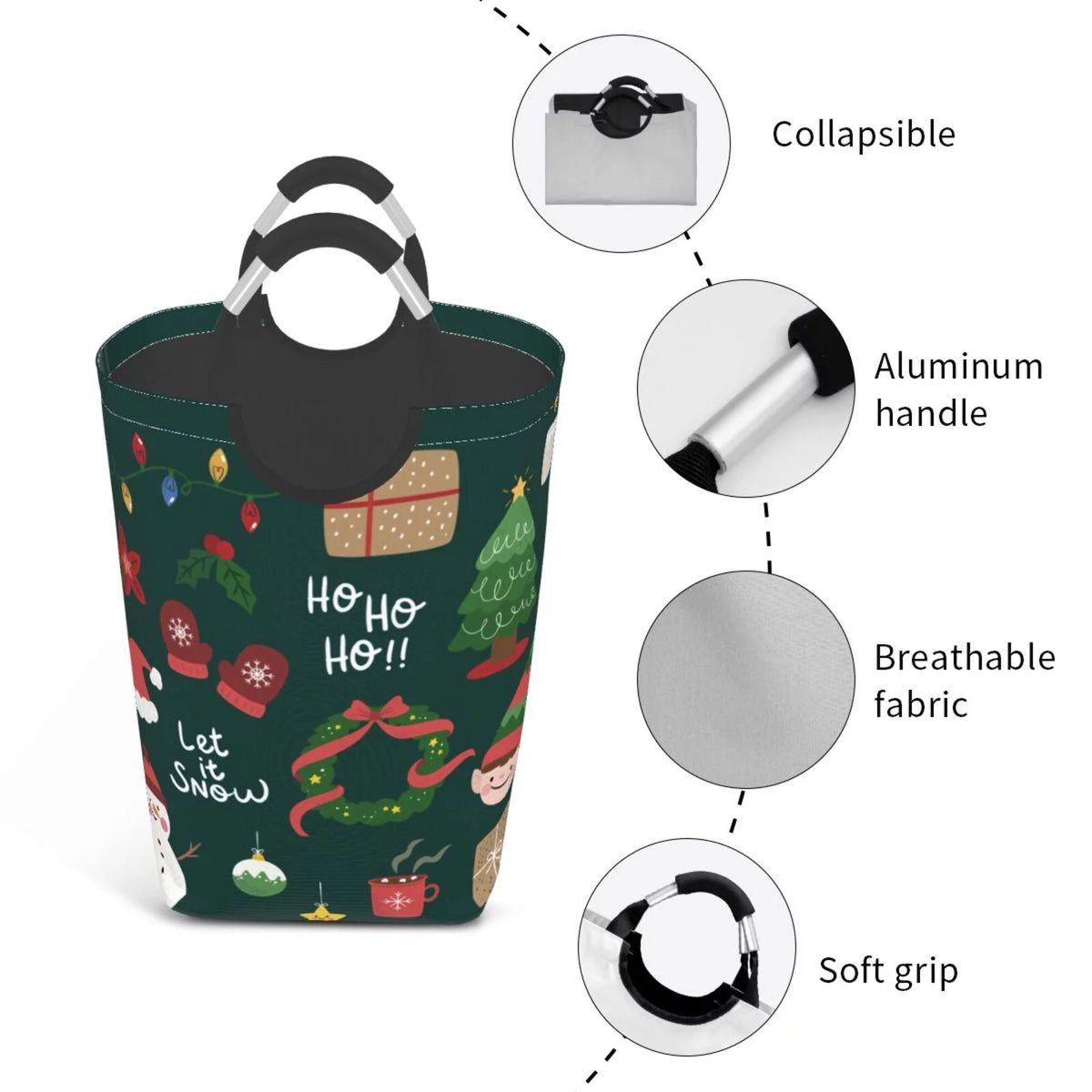 Collapsible Laundry Basket Hamper G604640