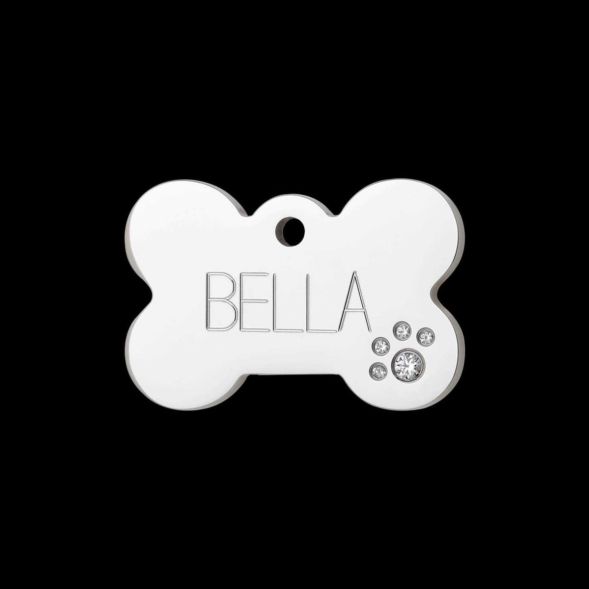 Diamante Pet ID Tag Bone B46708