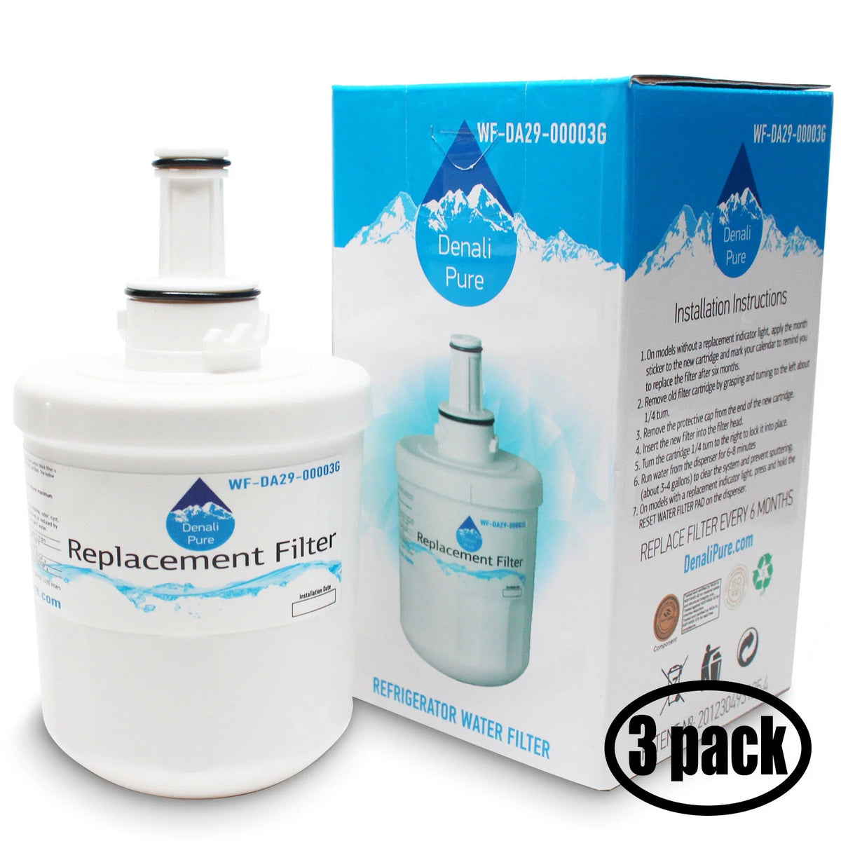 3-Pack Refrigerator Water Filter W963301