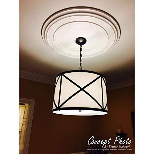 9x22OD x 4 1/8x22ID x 5/8x22P Ceiling Medallion, Hand-Painted Gobi Desert Crackle U4341