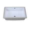 Rectangular Undermount Bathroom Sink White L6879