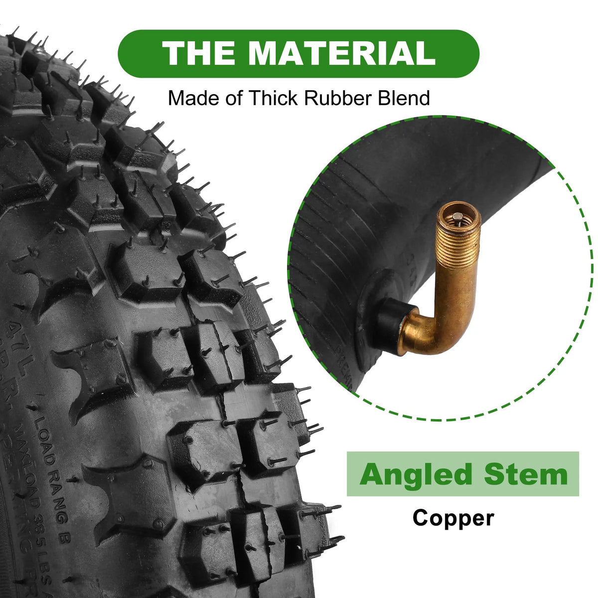 3.00-12 Dirt Bike Tire and Inner Tube Set A619