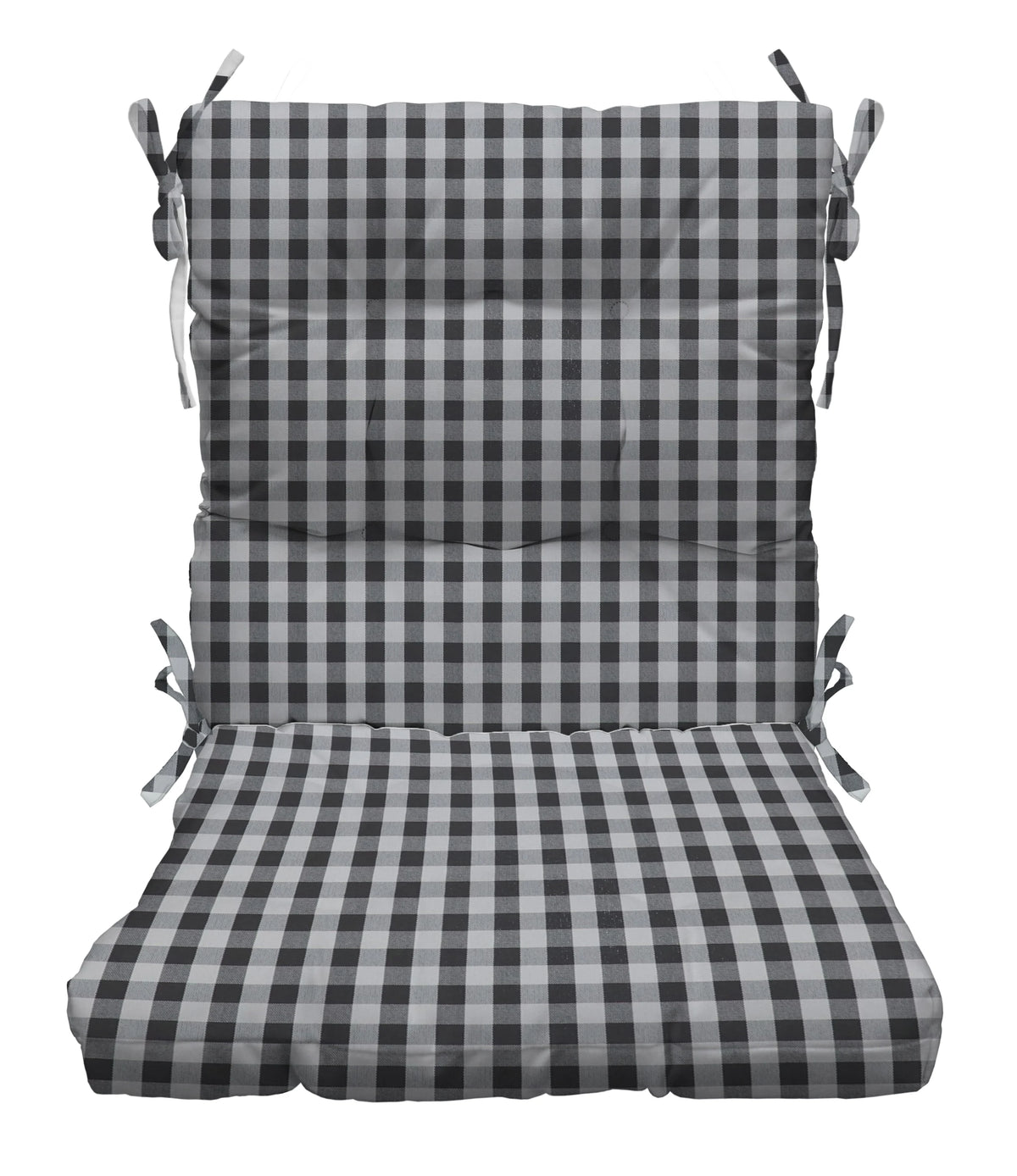 Indoor Outdoor Tufted High Back Chair Cushion K596760