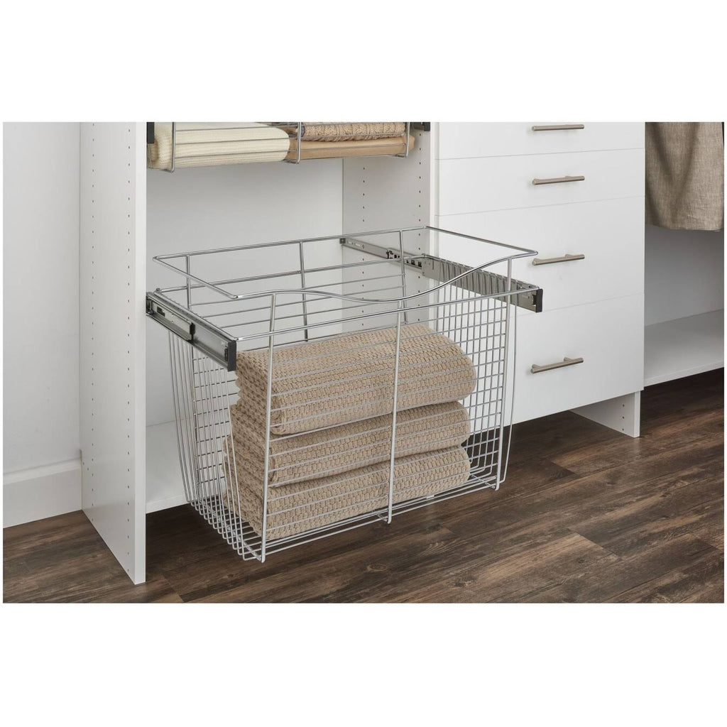 Satin Nickel Closet Pullout Basket A9515