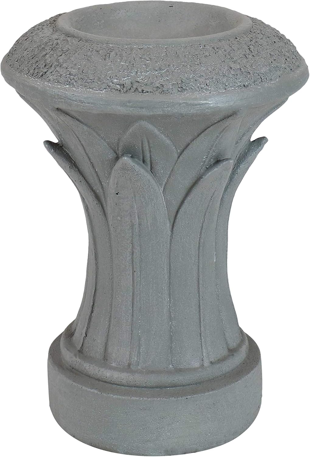 Travertine Column-Style Gazing Ball Pedestal for 10-Inch to 12-Inch Garden Spheres G26957