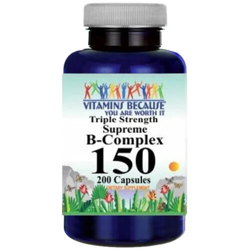 Triple Strength Vitamin B Complex 200 Capsules K6515