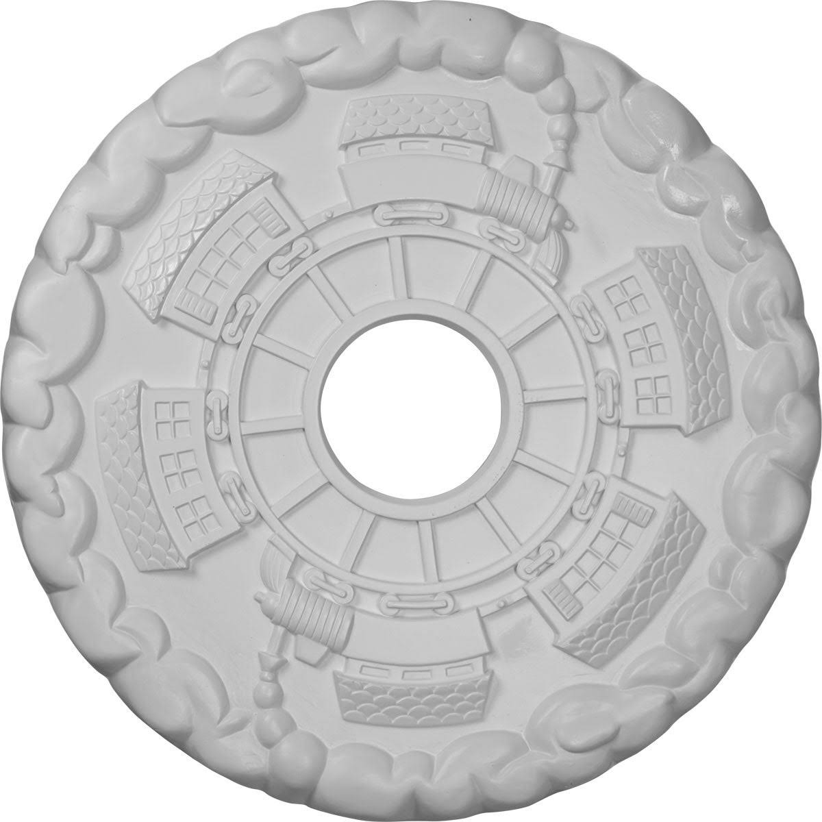 18 1/2x22OD x 3 7/8x22ID x 1x22P Ceiling Medallion U922