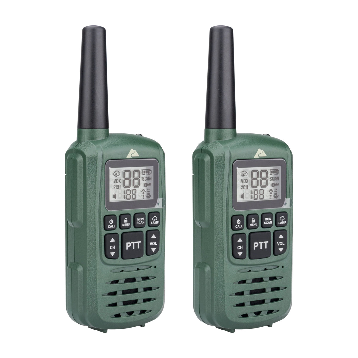 Green 22 Channel 2 Pack Walkie Talkie Y80940