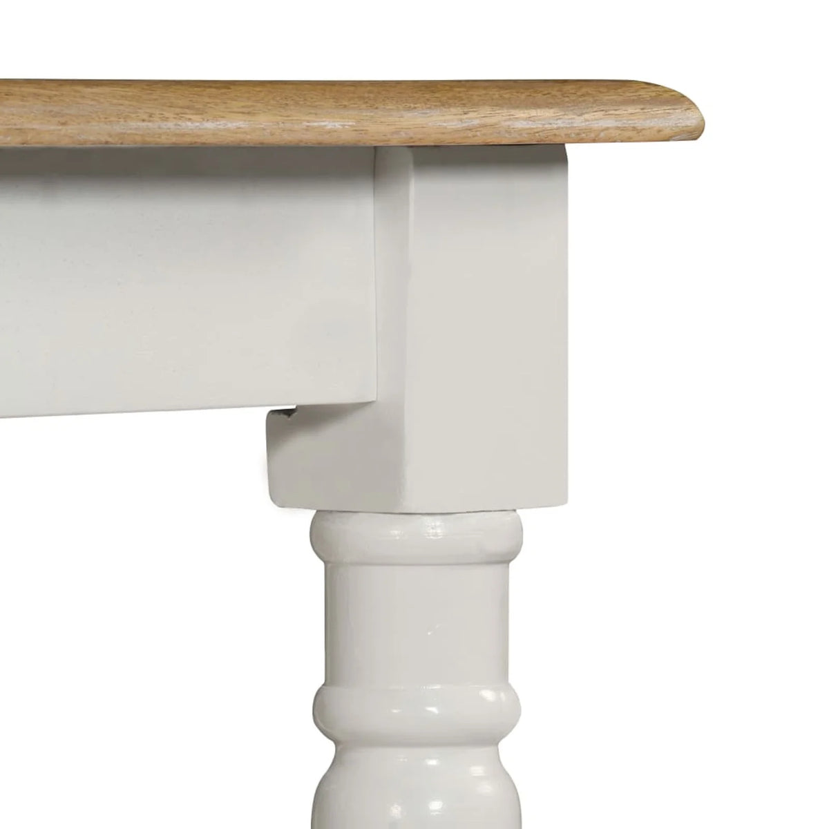 Wooden Dining Table Mango Wood 47.2 x 23.6 x 29.9 Inches B510478