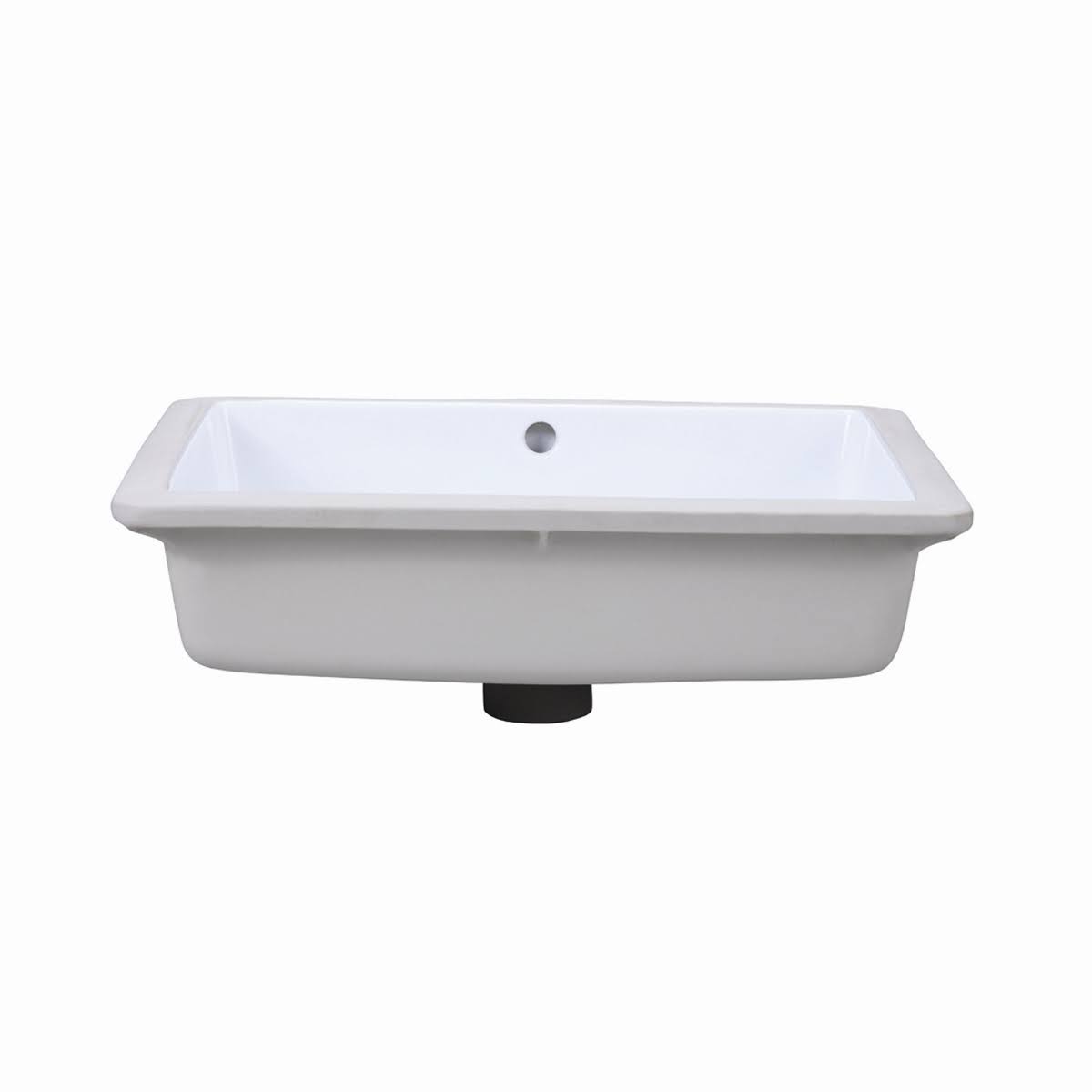 Rectangular Undermount Bathroom Sink White L6879