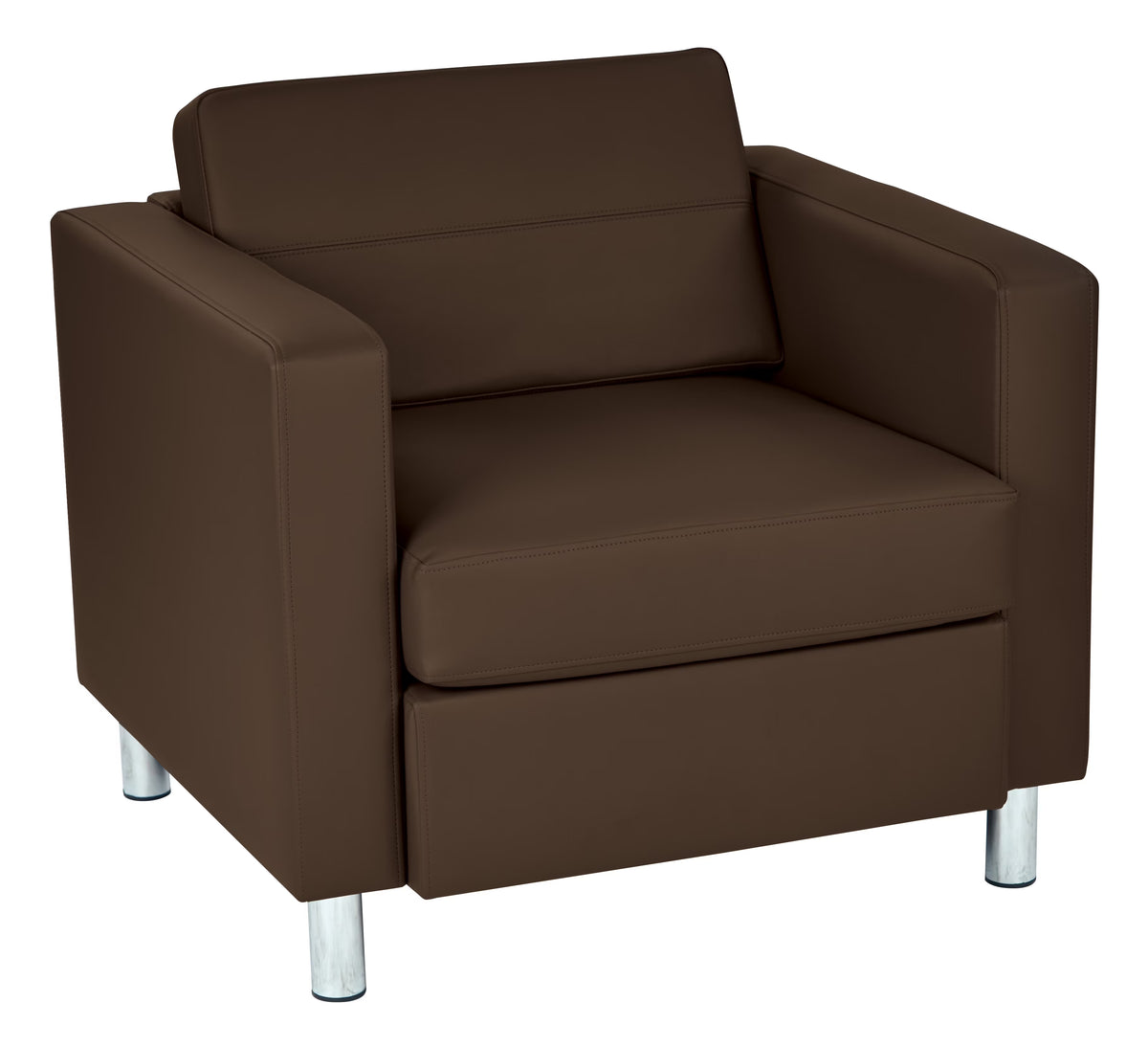 Java Brown Vinyl Armchair O24258
