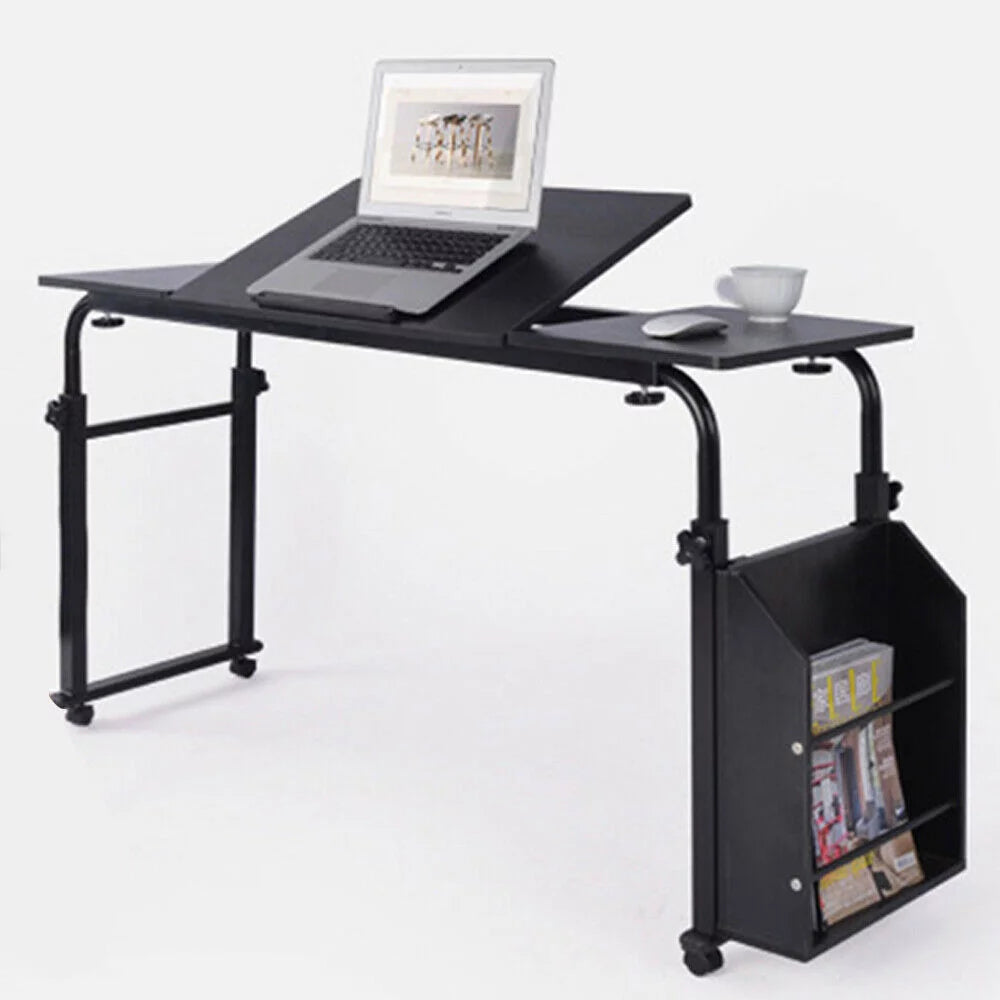 Mobile Laptop Rolling Desk Cart Adjustable Height R436
