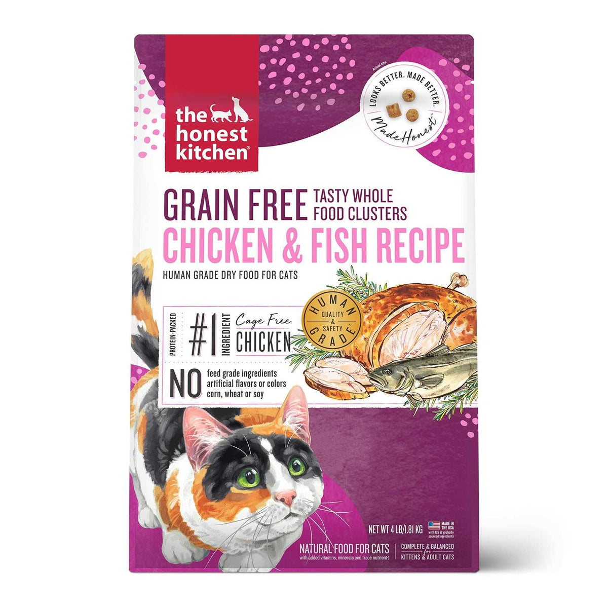 Grain-Free Chicken Fish Dry Cat Food M4589