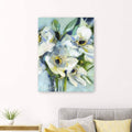 White Floral Still Life Canvas Giclee P607736