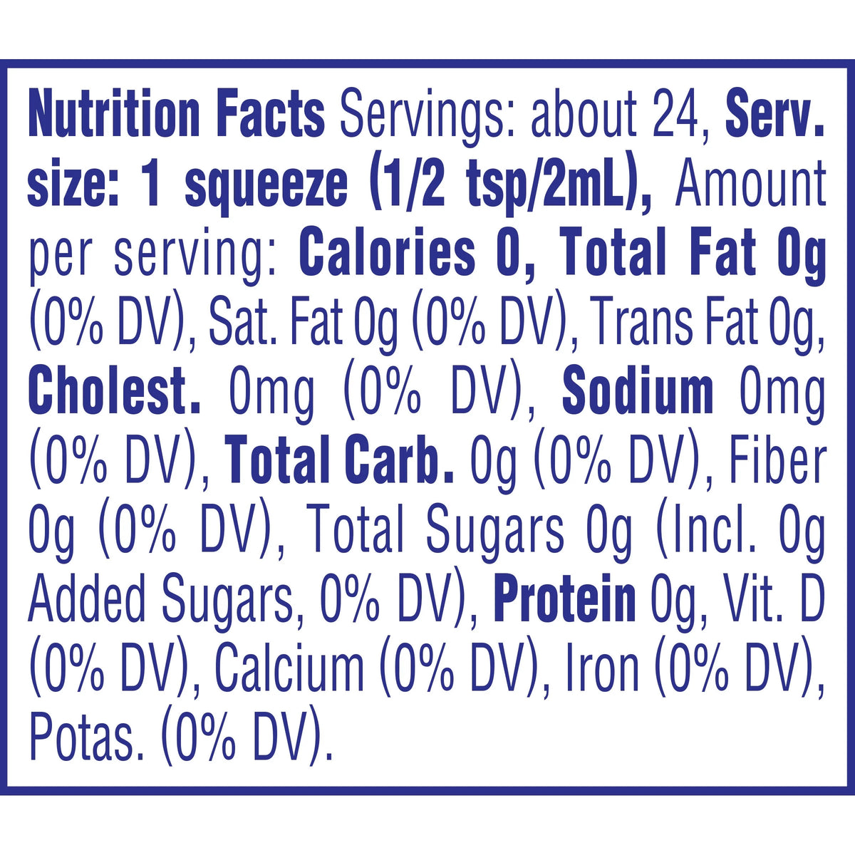 Tropical Coconut Liquid Drink Mix, Caffeine Free, 1.62 fl oz Bottle (Pack - 4) S2118