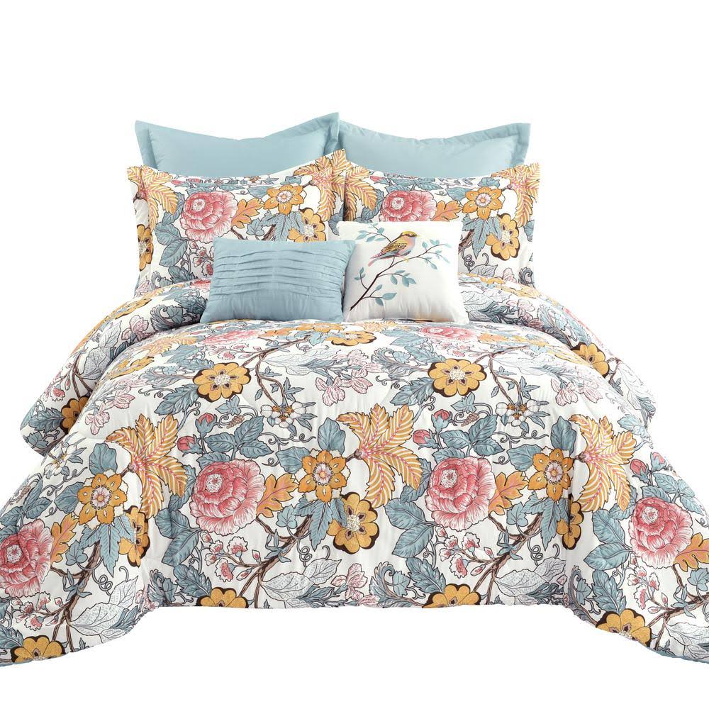 Blue & Yellow King Comforter Set O5857