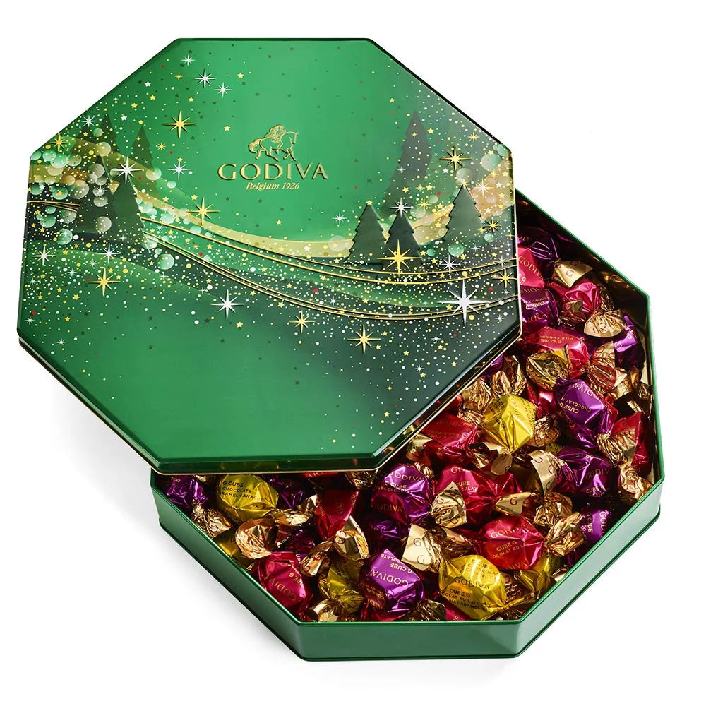 Assorted Chocolate Truffles Tin 14.3 Oz E324