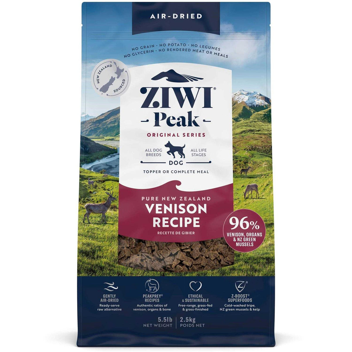 Air-Dried Dog Food Venison A6758