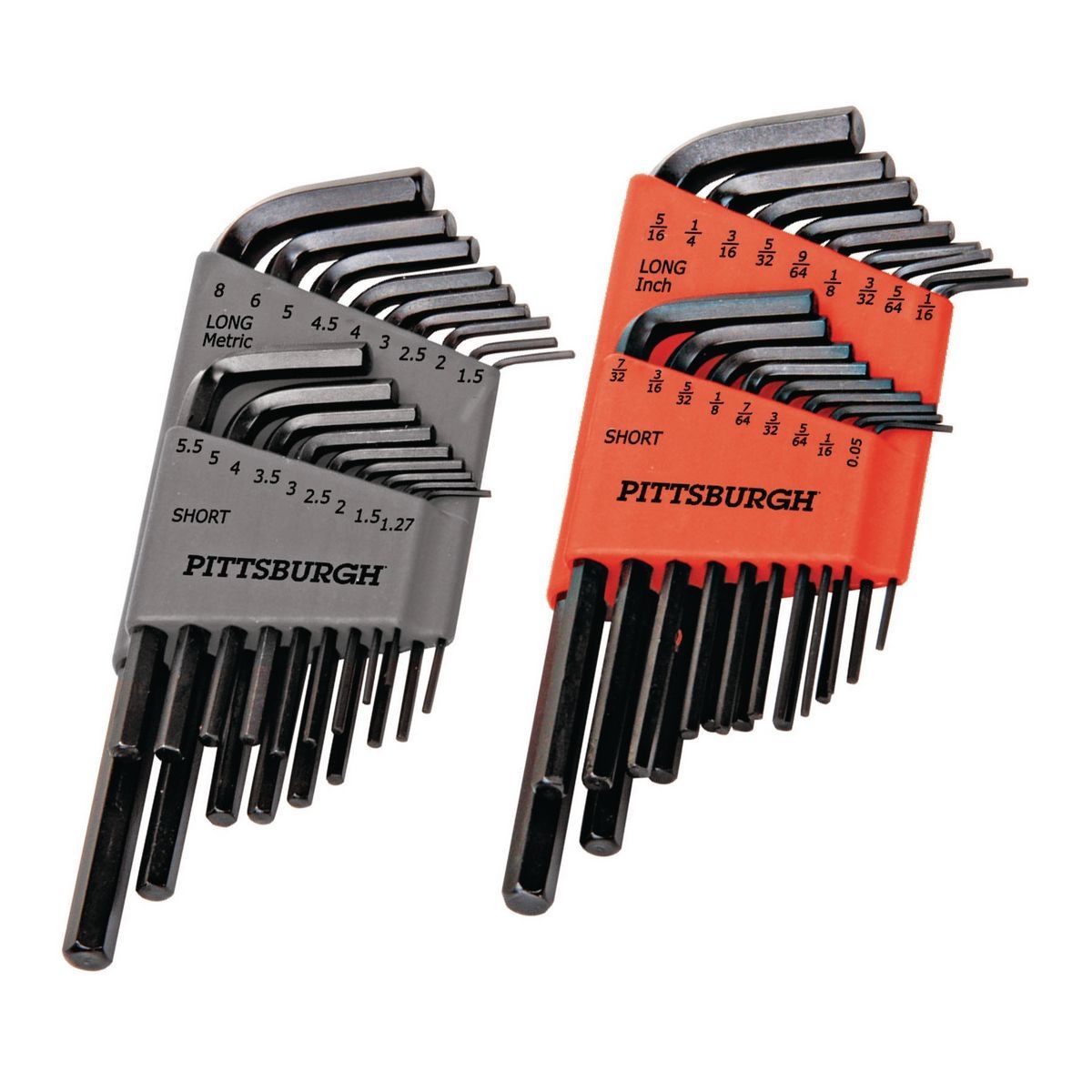 SAE and Metric Long Reach Hex Key Set, 36 Piece A947