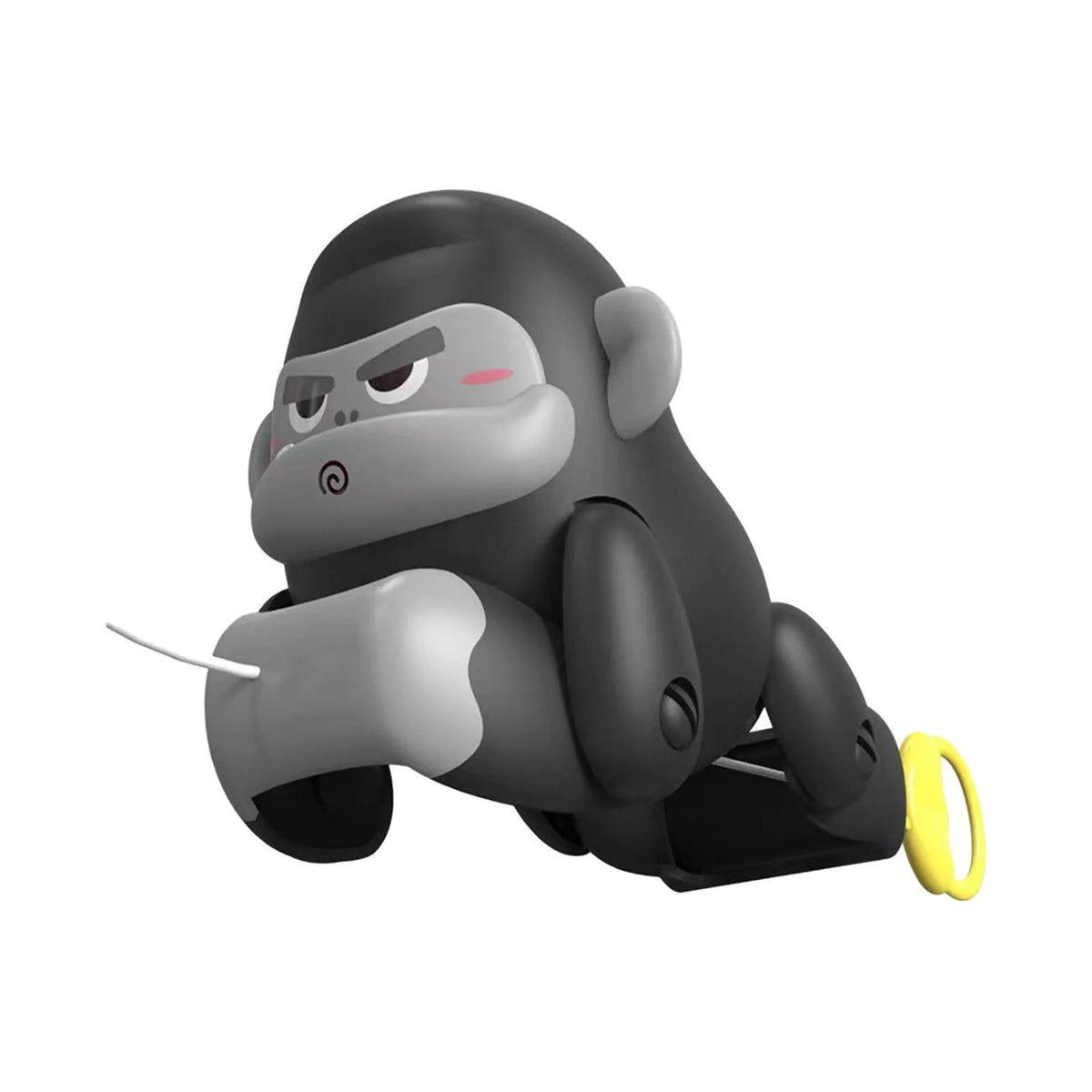 Black and Gray Pull Along Gorilla Toy O684242