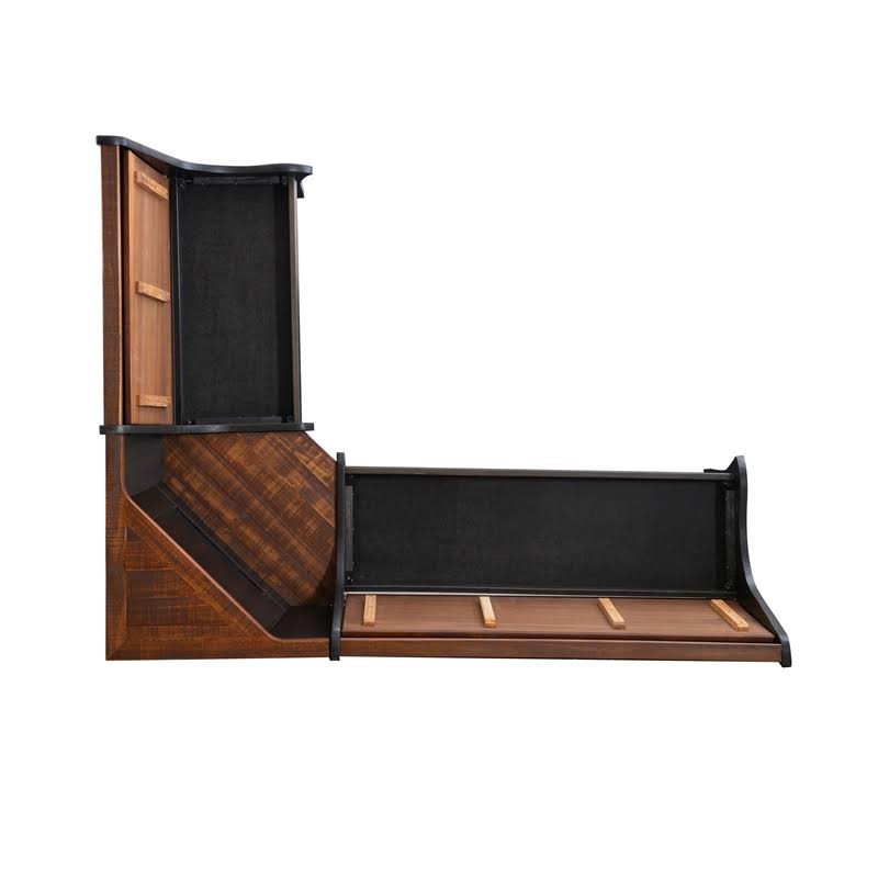 Black Solid Wood Dining Nook H702